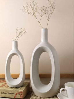 PUREZENTO - Keiko Vase In Color White