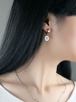 Yellow Chimes - Roman Numbers Disks Western Style 316L Stainless Steel Earrings