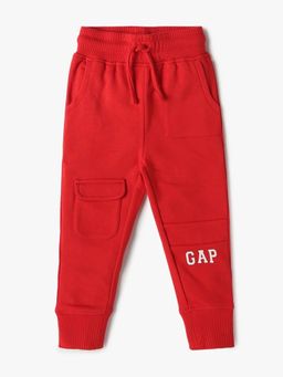 GAP - Red Solid Relaxed Joggers