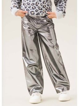 ANGEL & ROCKET - Silver Solid Wide Trouser