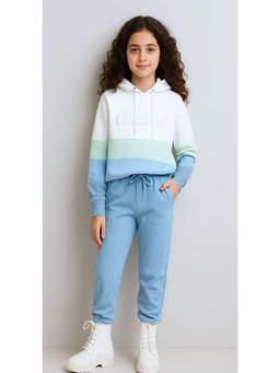 Bubble Berry - White Stripes Oversized Hoodie with Joggers