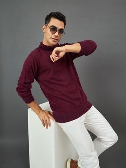 Club York - Wine Solid Sweater