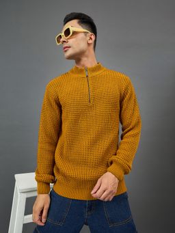 Club York - Mustard Ribbed Sweater