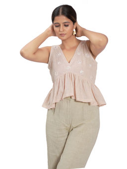 Vana Ethnics - Sustainable Pink Cotton Top