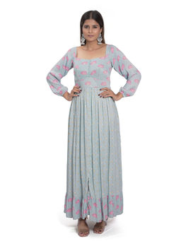 Vana Ethnics - Blue Kamal Talai Dress