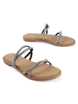 D'Shoe Lounge - Embellished One Toe Flats