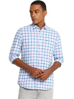 Lee - Men White Checked Slim Fit Shirt