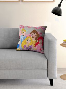 Athom Living - Grey Athom Living Disney Character Printed Cushion with Cover – (16 X 16 Inches)