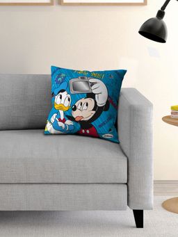 Athom Living - Blue Athom Living Disney Character Printed Cushion with Cover – (16 X 16 Inches)