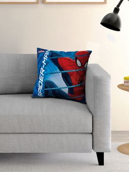 Athom Living - Blue Athom Living Marvel Character Printed Cushion with Cover – (16 X 16 Inches)