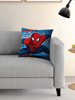 Athom Living - Blue Athom Living Marvel Character Printed Cushion with Cover – (16 X 16 Inches)