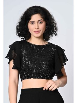ALL WAYS YOU - Black Embellished Top