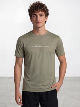 R&B - Green Solid/Plain Regular T-Shirt