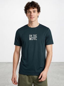 R&B - Indigo Typography Regular T-Shirt