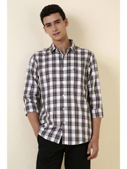 Allen Solly - Men Multicolor Regular Fit Check Full Sleeves Casual Shirt