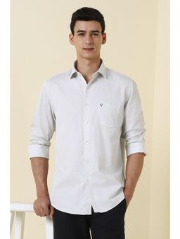 Allen Solly - Men White Regular Fit Print Full Sleeves Casual Shirt