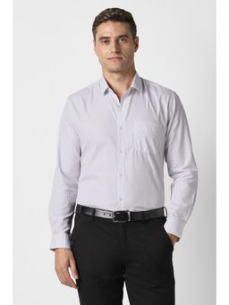 Peter England - Men White Slim Fit Full Sleeves Formal Shirt