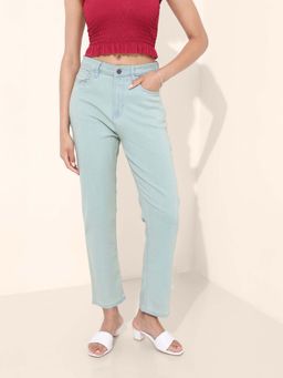 Freehand - Women Straight Fit Solid Mid-Rise Jeans