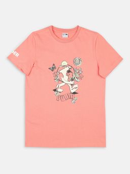 Puma - X1der Feelgood Boys Pink T-Shirt