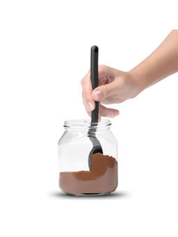 Dreamfarm - Mini Supoon For Thinkitchen Non-Stick Silicone Sit Up Scraping Black