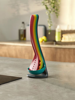 Joseph Joseph - Premium Palm Scrub Dish Brush with Soap Dispenser - Grey