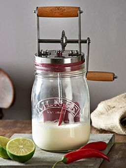 Kilner - Butter Churner Vintage Manual Butter Maker with Churning Handle