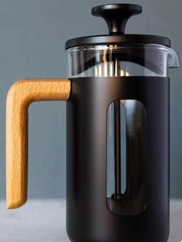 La Cafetiere - La Cafetière Black Pisa Cafetière For thinKitchen, Stainless Steel, 3 Cup
