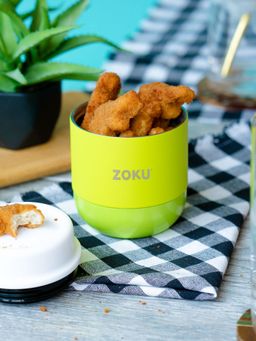 Zoku - Stainless Steel Food Jar For thinKitchen, 296ml, Lime Green