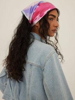 NA-KD - Printed Hair Scarf-Brushed Flower Print
