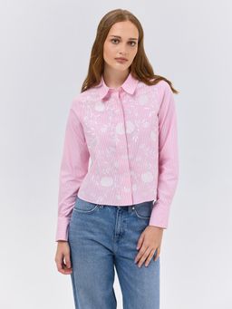 Cover Story - Pink Stripe Shirt