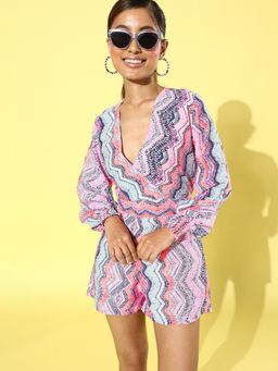 Style Quotient - Women Multi Color Printed Playsuit