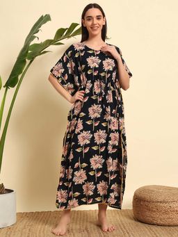SEPHANI - Kaftan Nighty - Black