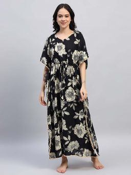 SEPHANI - Kaftan Nighty - Black