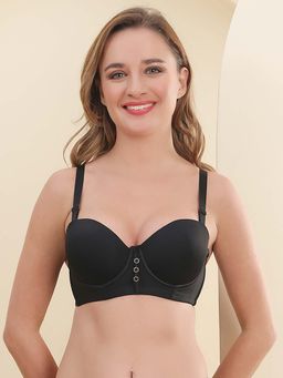 PrettyCat - Women's Smooth Finish Seamless T-Shirt Bra - Black