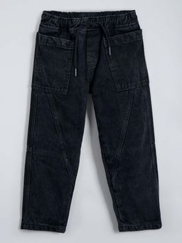 Hopscotch - Cotton Panelled Denim Jeans
