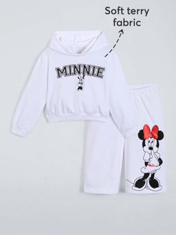 Hopscotch - Cotton Minnie Mouse Hooded T-Shirt with Pant