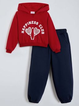 Hopscotch - Typographic Hooded Jogger & Sweatshirt