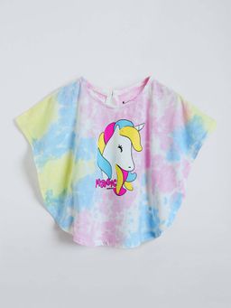 Hopscotch - Unicorn Tie and Dye Cotton Top