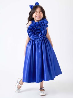 Hopscotch - Floral Applique Dress with headband