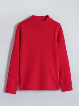 Hopscotch - Textured Red Sweater