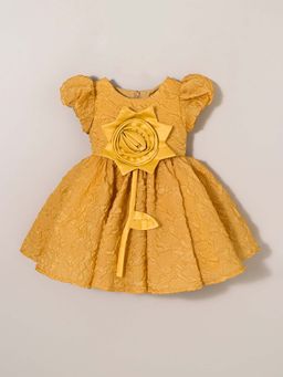 Hopscotch - 3D Floral Textured Party Dress