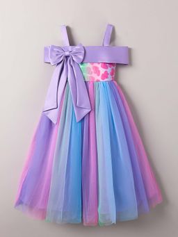 Hopscotch - Oversized Bow Applique Gown