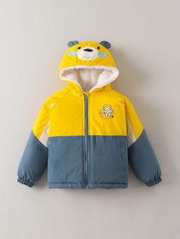 Hopscotch - Teddy Applique Colour block Jacket