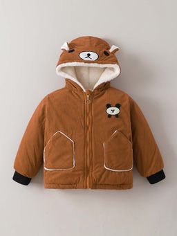 Hopscotch - Teddy Applique Textured Jacket