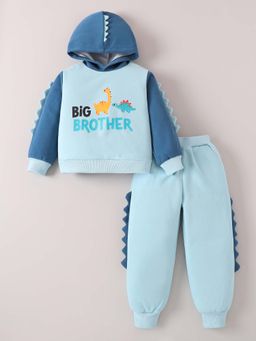 Hopscotch - Dino Applique Hooded Sweatshirt with Jogger
