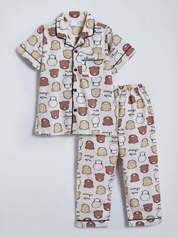Hopscotch - Cotton Teddy Shirt With Pyjama