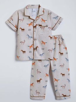 Hopscotch - Unicorn Cotton Shirt With Pyjama