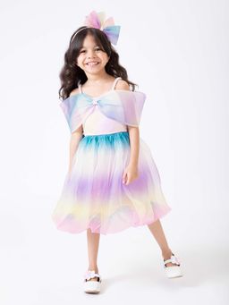 Hopscotch - Bow Applique Dress with Headband