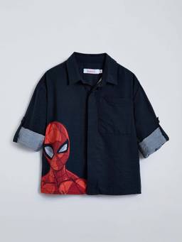 Hopscotch - Spider-Man Roll Up Sleeves Shirt