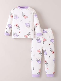 Hopscotch - Cotton Bunny Printed T-Shirt with Pyjama